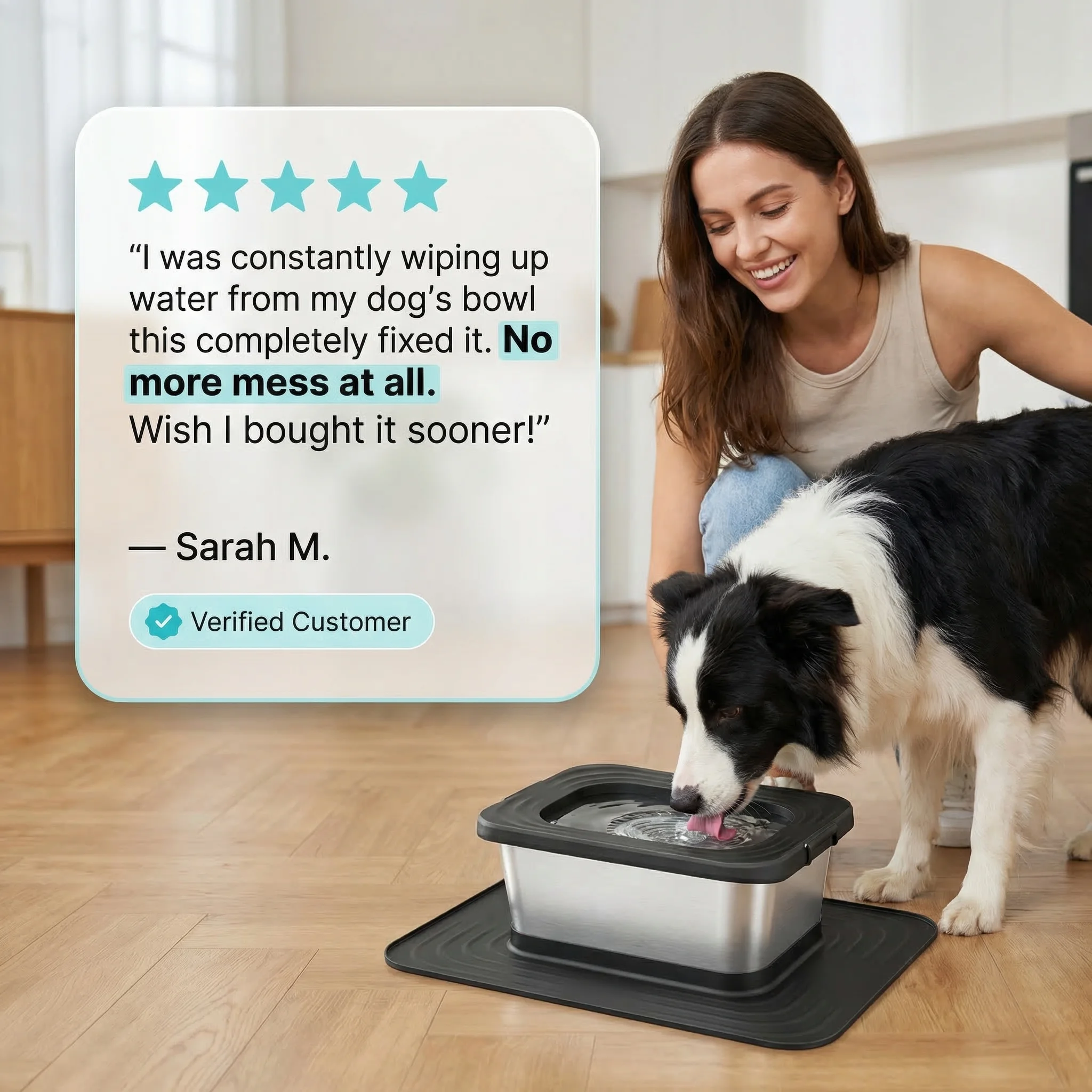 AI-generated product review creative from customer data