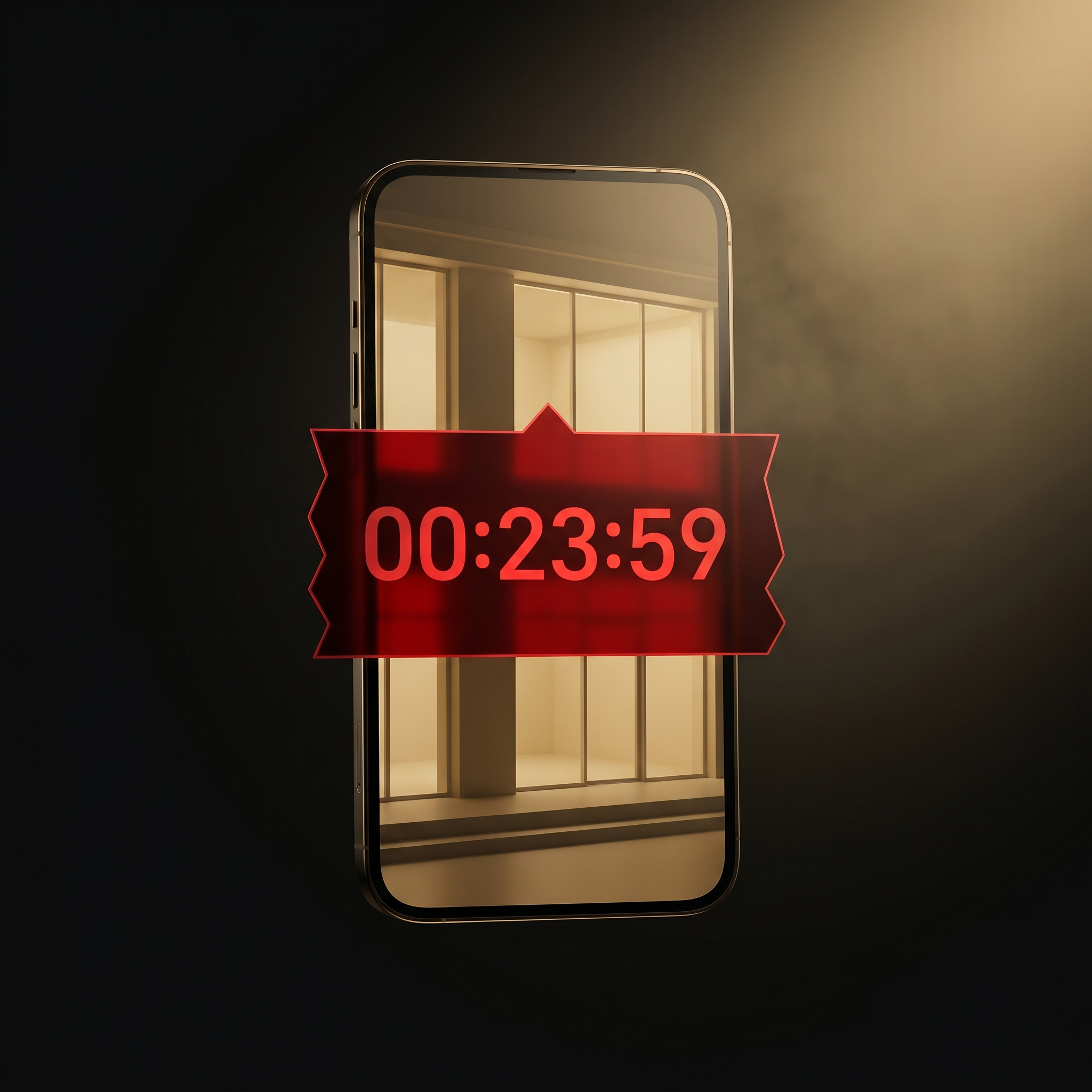 Visual representation of red flag 8: Cluttered urgency popups within 5 seconds of arrival
