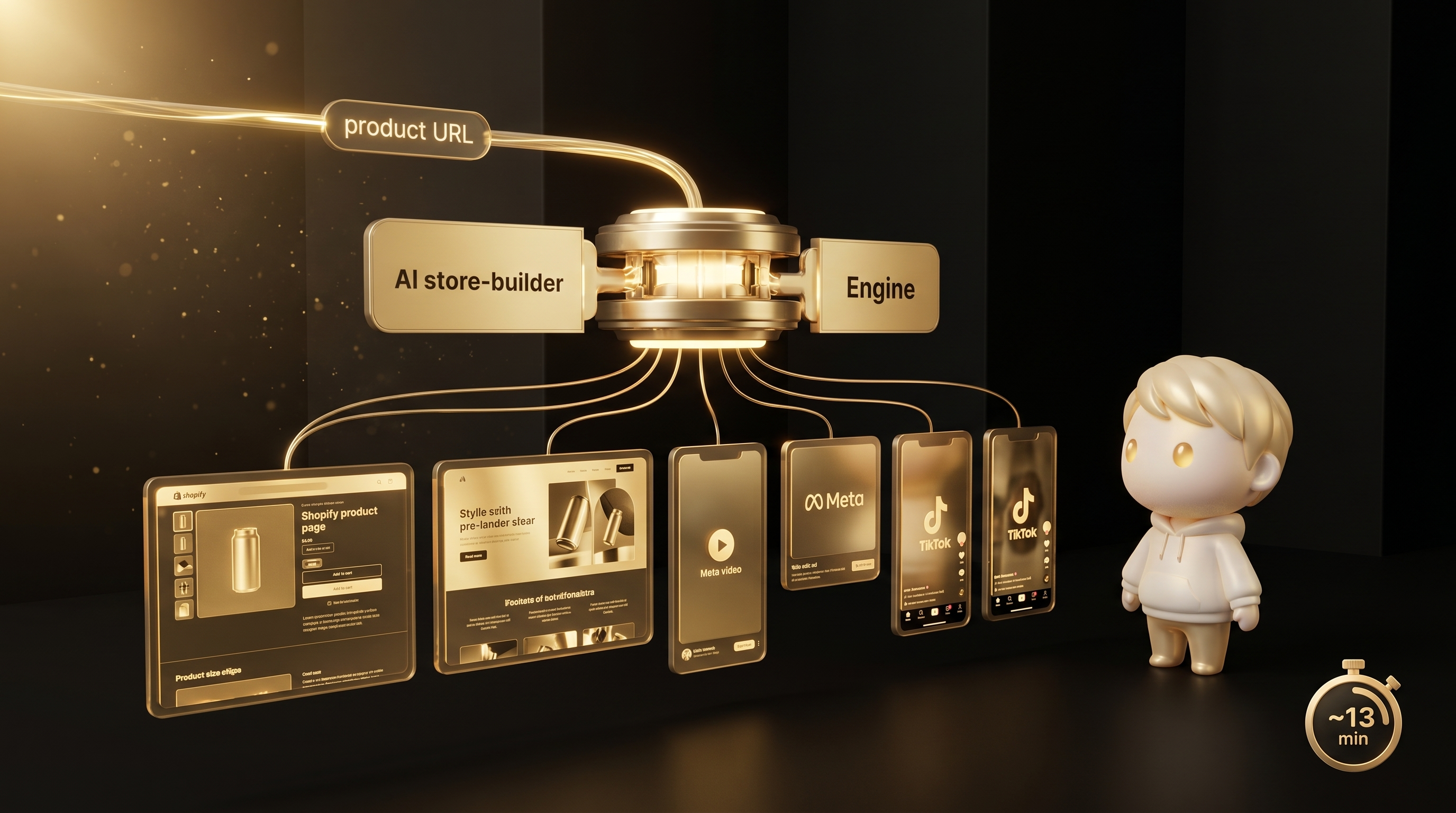 The 2026 AI reset: manual 40-hour dropshipping workflow collapsed into a 13-minute AI-first pipeline